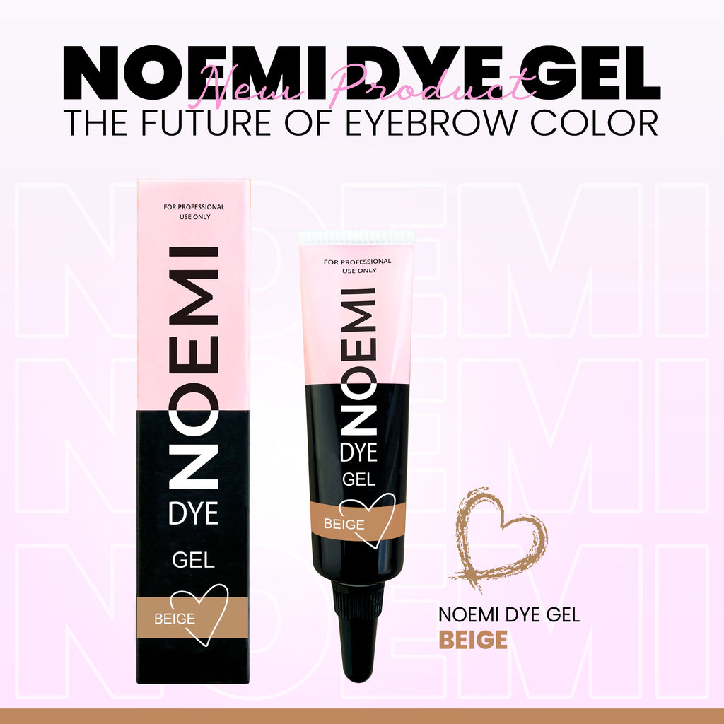 Noemi - Nouvelle Formule - Teinte BEIGE Teinture Liquide Hybride pour les Sourcils (GEL)