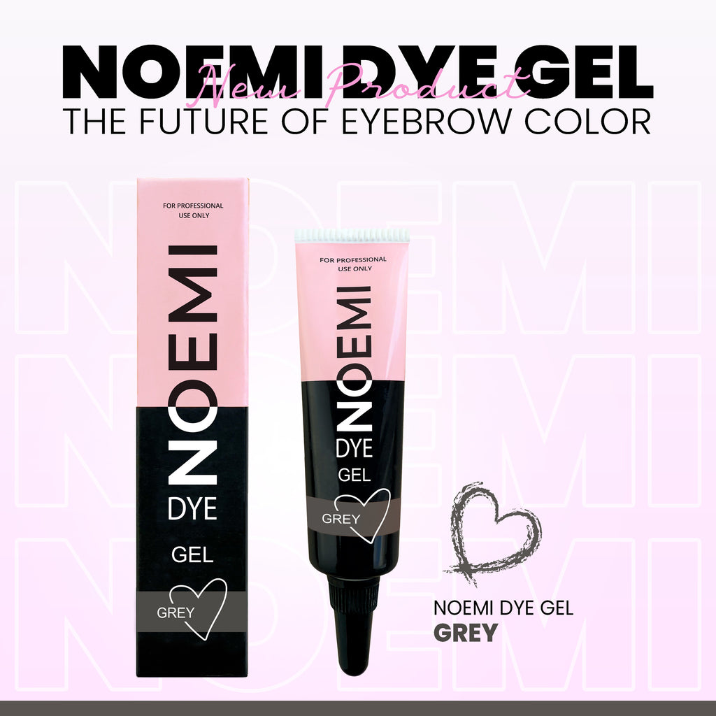 Noemi - Nouvelle Formule - Teinte GREY Teinture Liquide Hybride pour les Sourcils (GEL)